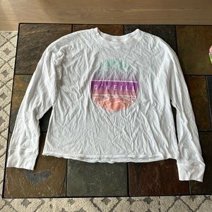 Girls cropped O Neill long sleeve shirt